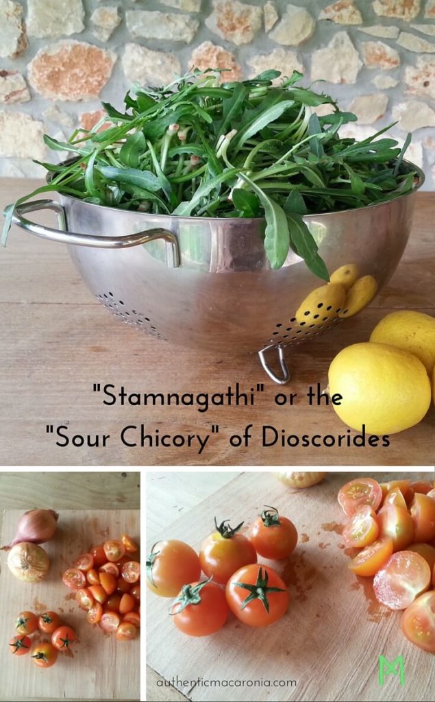 Stamnagathi or sour chicory of Dioscorides